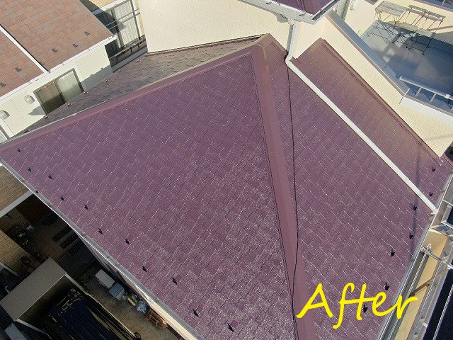 屋根塗装　アスファルトシングル　日本ペイント