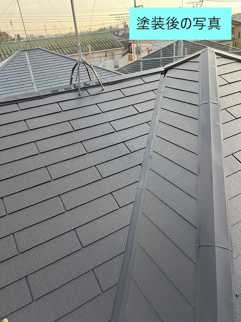 グリシェイドNEOの屋根の塗装後