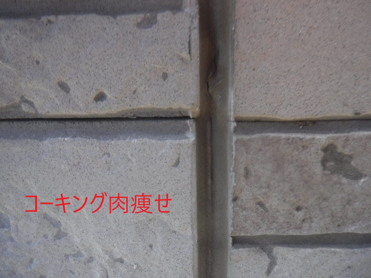 コーキング肉痩せ