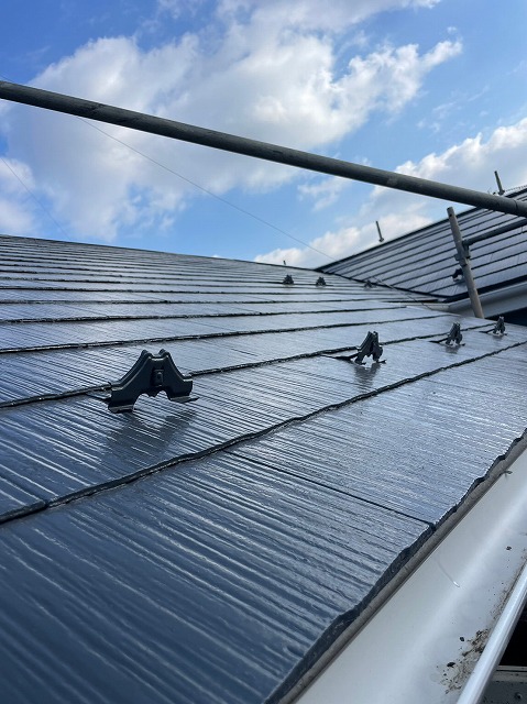 屋根塗装仕上がり