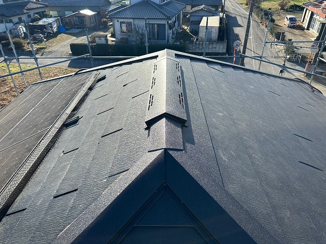 棟板金設置後