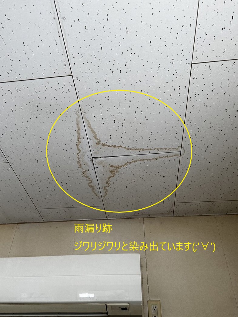 雨漏り室内