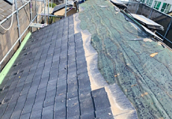 屋根葺き替え工事前