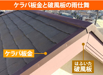 屋根修理！風災で破損したテラス屋根と落下したケラバ板金の復旧工事