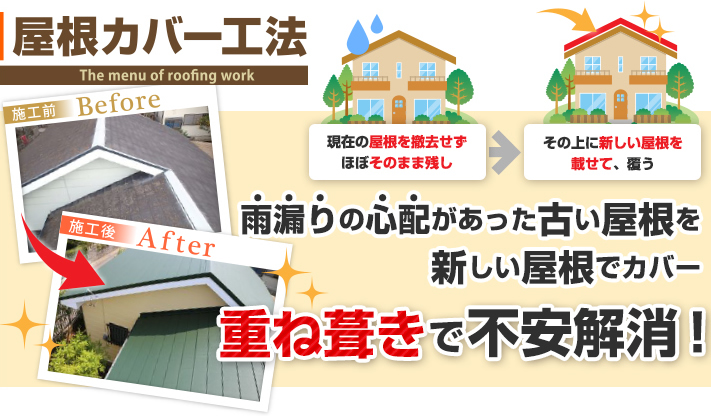 屋根カバー工法の解説