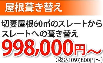 屋根リフォームの費用目安をご紹介