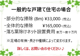 雨樋掃除の費用