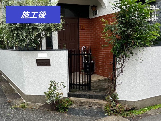 門扉・外壁施工後