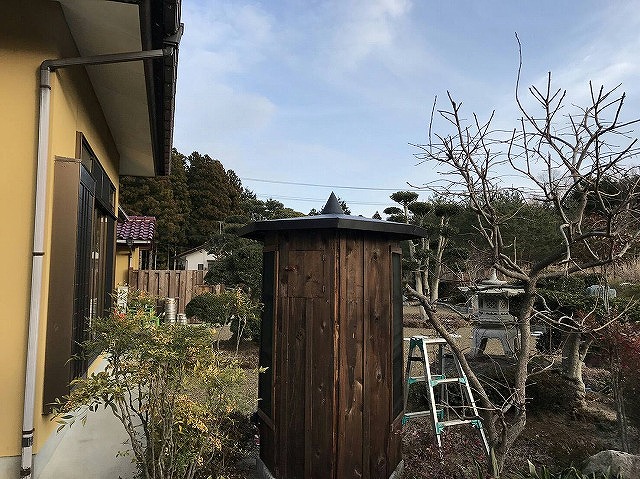 お客様自作の鳥小屋