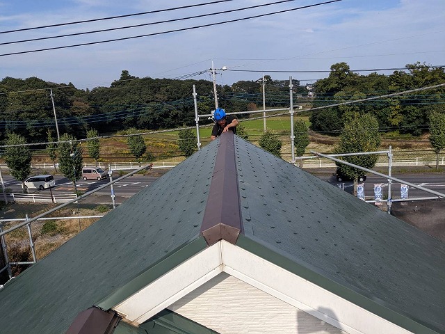 棟板金・貫板交換後のお写真