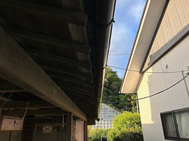 新しくした雨樋