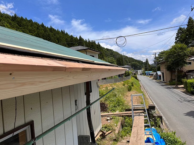 新しく板を施工した状態