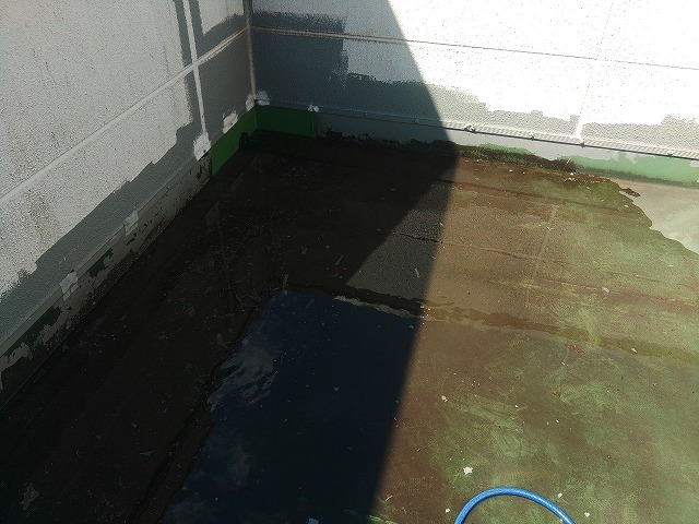 散水試験を実施