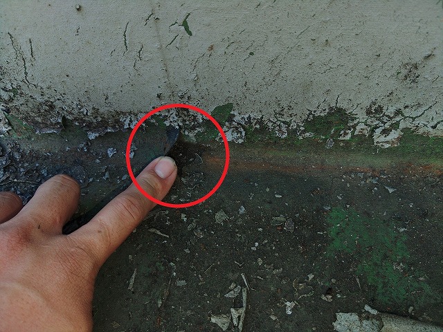 防水シートが破れてしまった状態