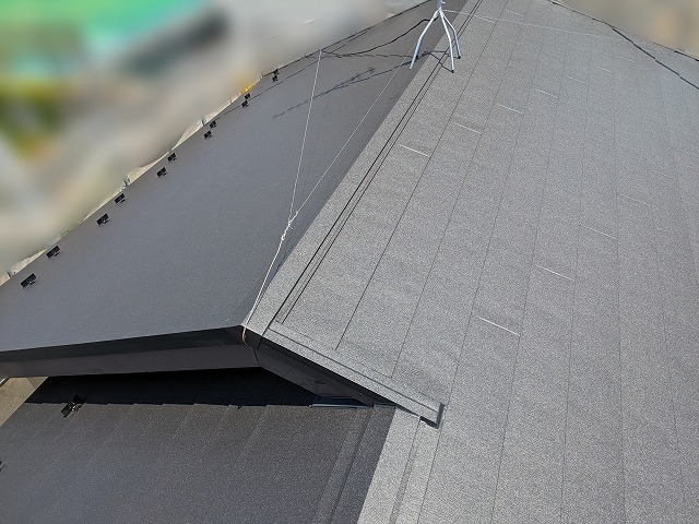 スーパーガルテクトで施工した屋根
