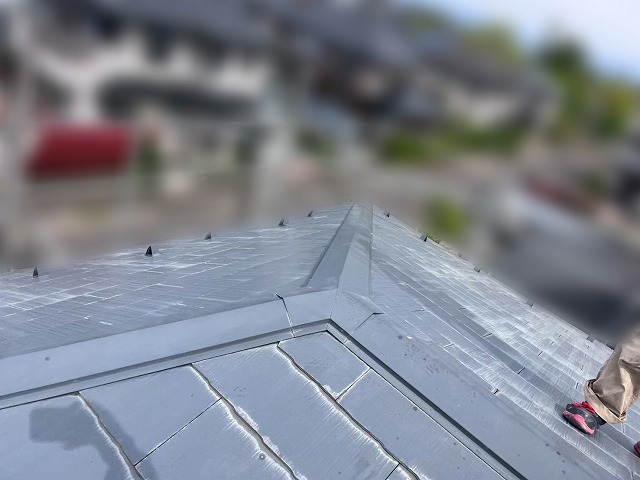 福島県三春町　雨漏りが発生した棟板金