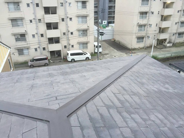 棟板金交換後の写真