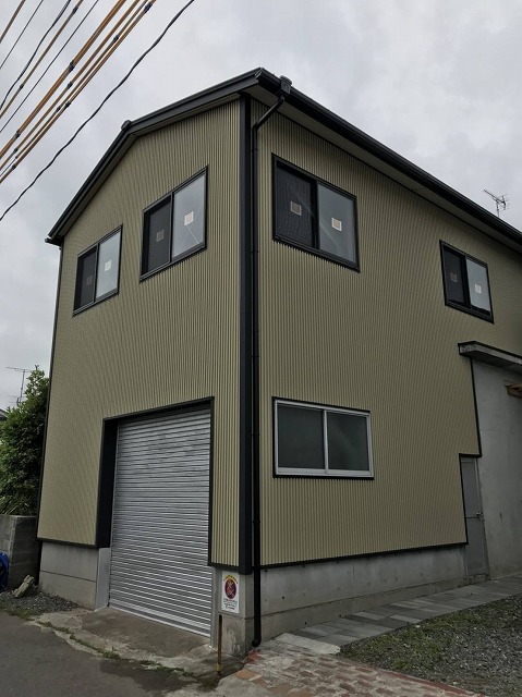 小名浜倉庫の外壁リフォーム