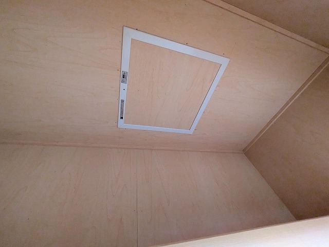 点検口取り付け完了