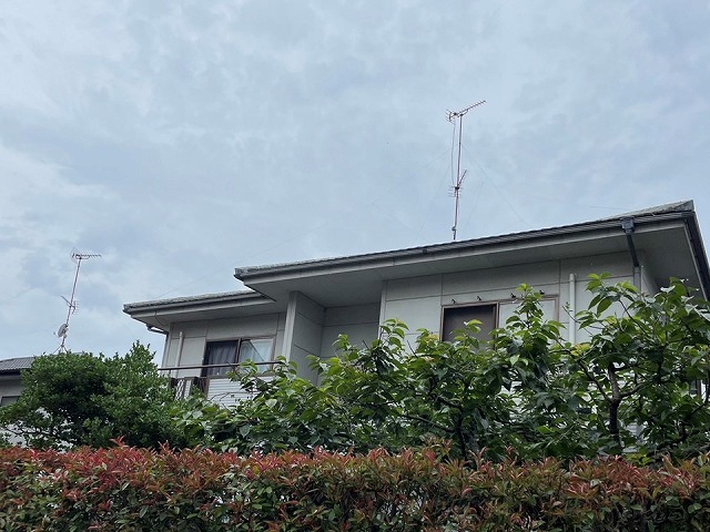 ALC外壁の劣化を確認するための無料点検を実施した住宅の外観