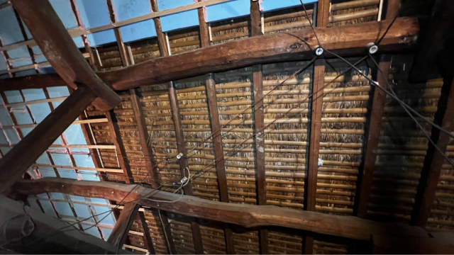 室内側から断熱材設置