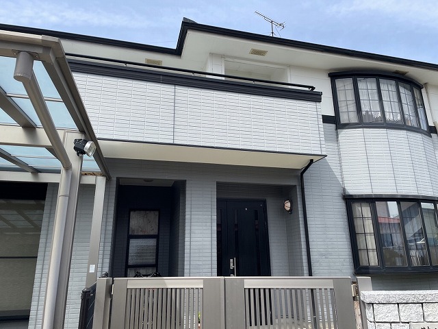 住宅無料点検でサイディング外壁の色あせを確認