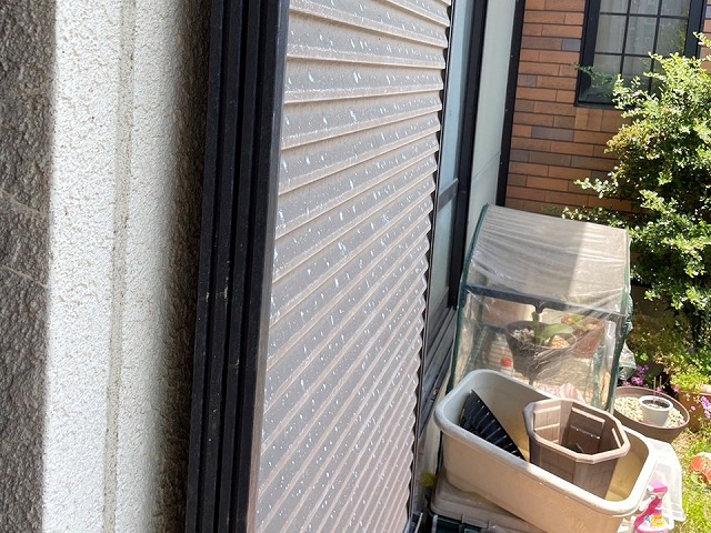 現場調査時の窓シャッター劣化状況