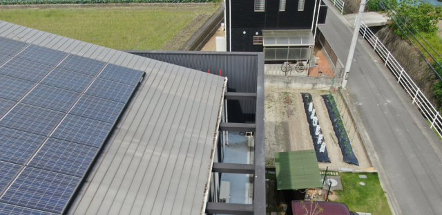 ベランダには屋根がないため糞が落ちてくる