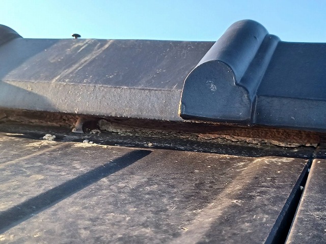 丸亀市　棟部分の劣化状況