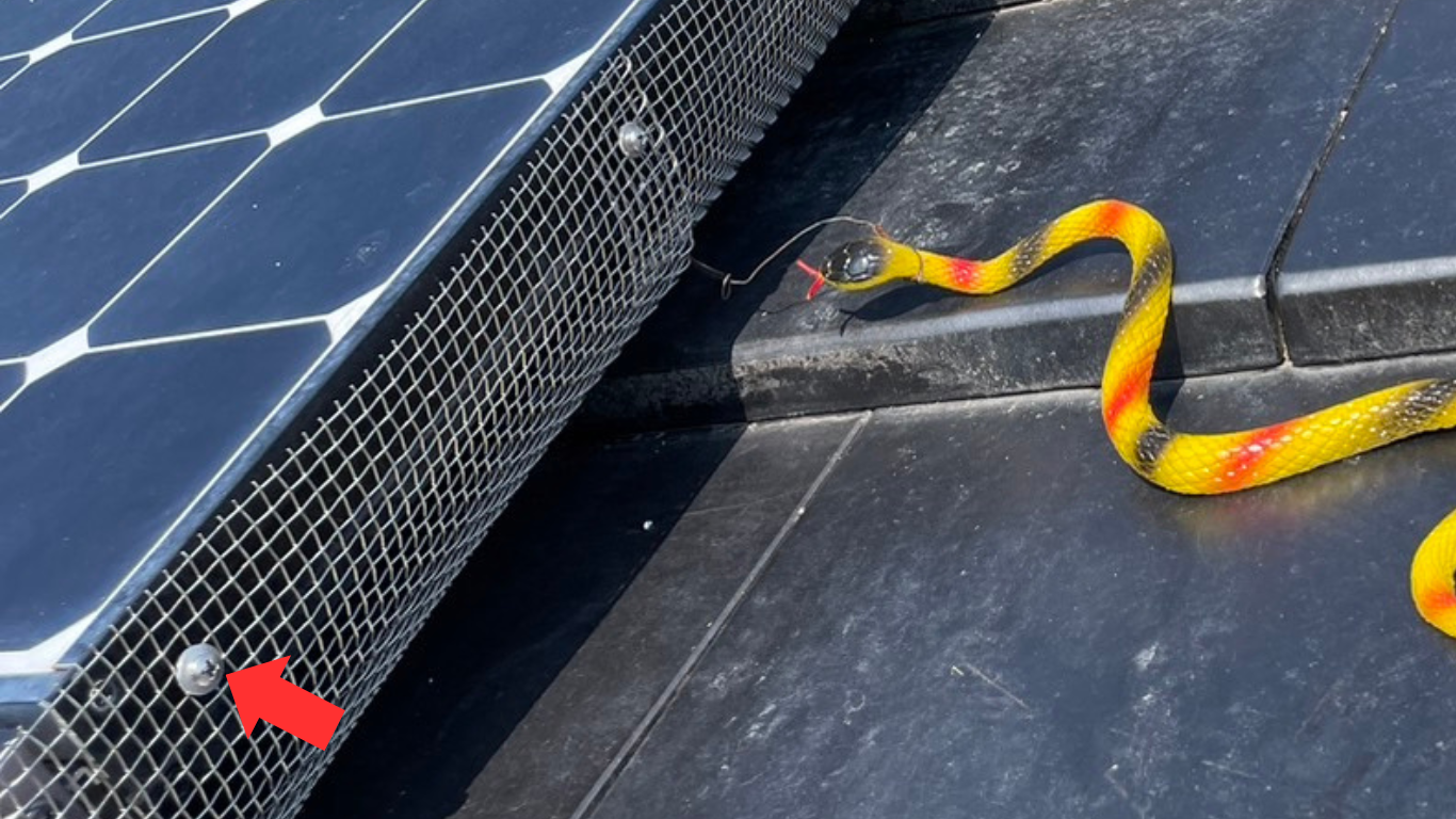 ステンレスビスで取付