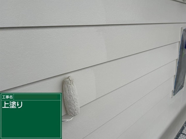 丸亀市　外壁の上塗り