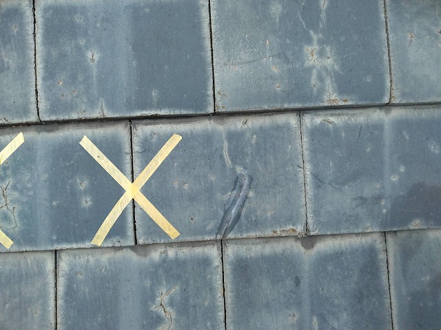 屋根裏から確認した雨漏りの箇所