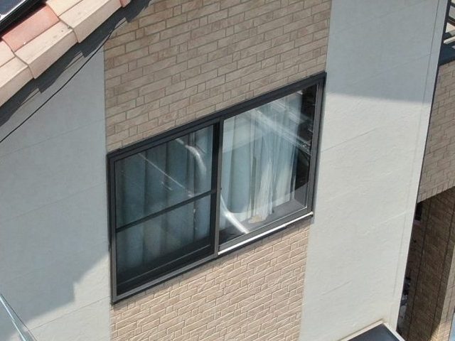 高松市でクリア塗装を提案した外壁部分