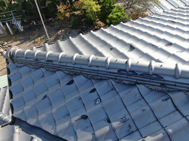 高松市　隅棟の劣化状況