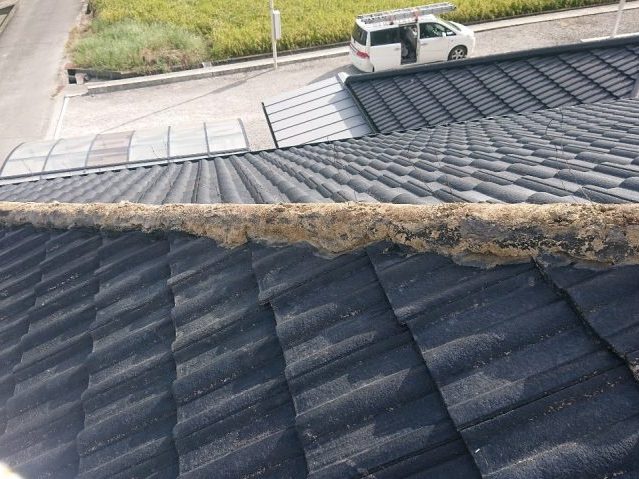 善通寺市のズレた棟瓦の撤去