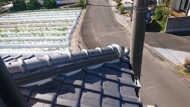 高松市　漆喰詰め直し