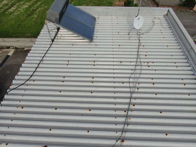 ボルトが錆びている写真