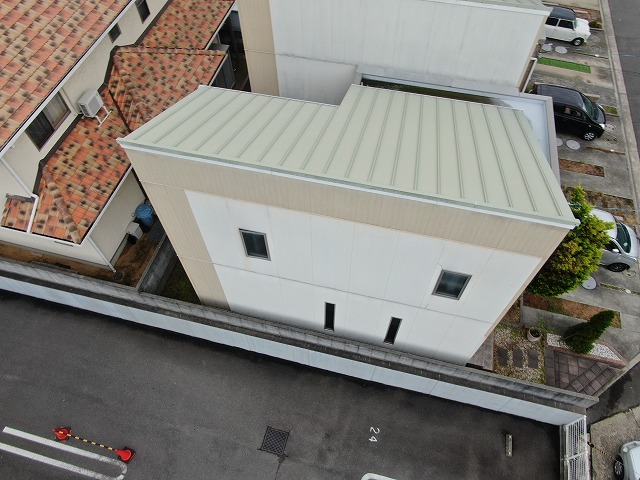 高松市　上空から屋根をチェック