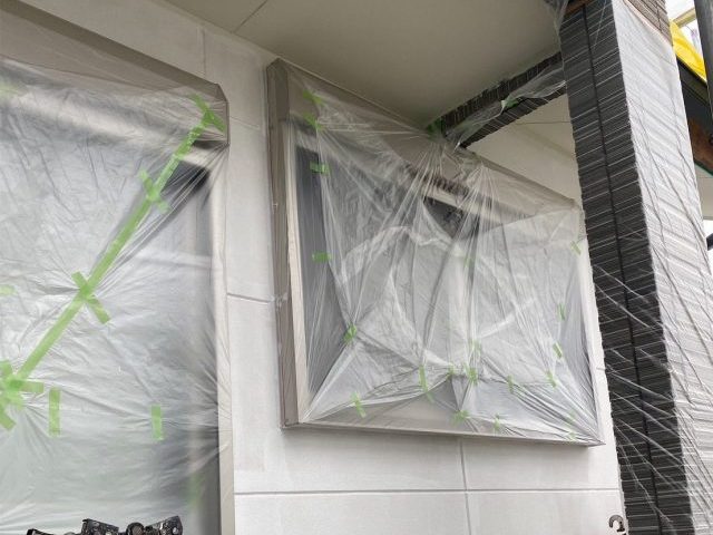 丸亀市の外壁塗装下塗り