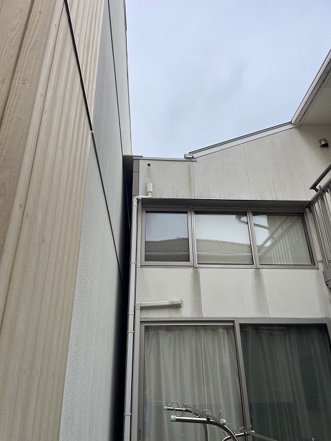 樋が詰まっている部分