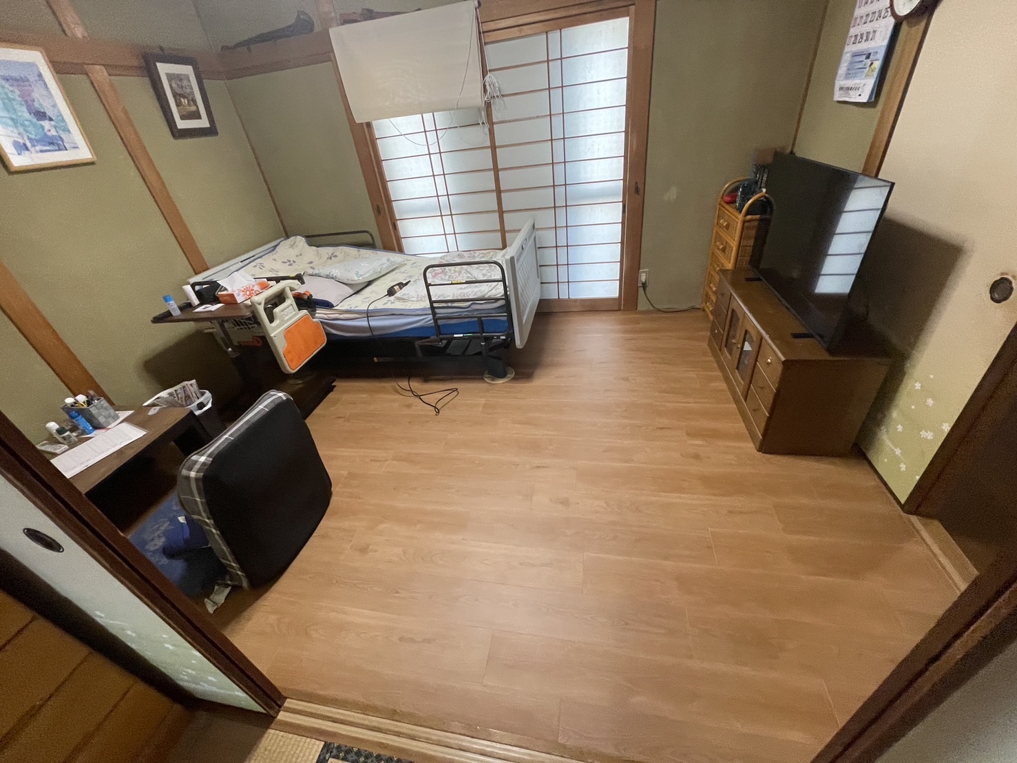 さぬき市　和室床をフローリングへ