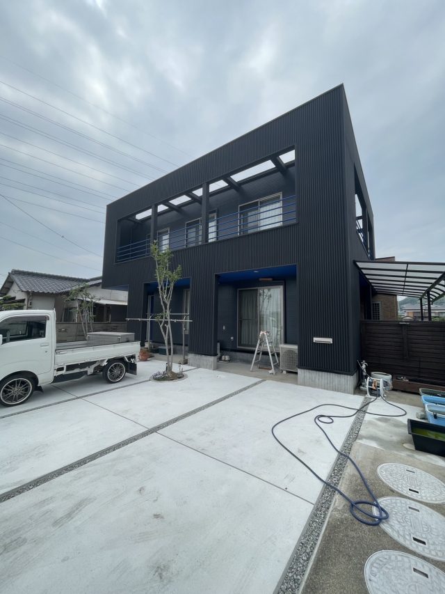 追加で庭のコンクリ打ちご依頼いただきました