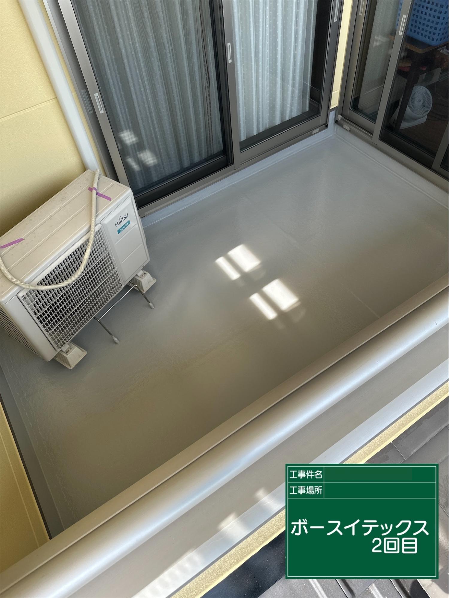 別のベランダの塗装