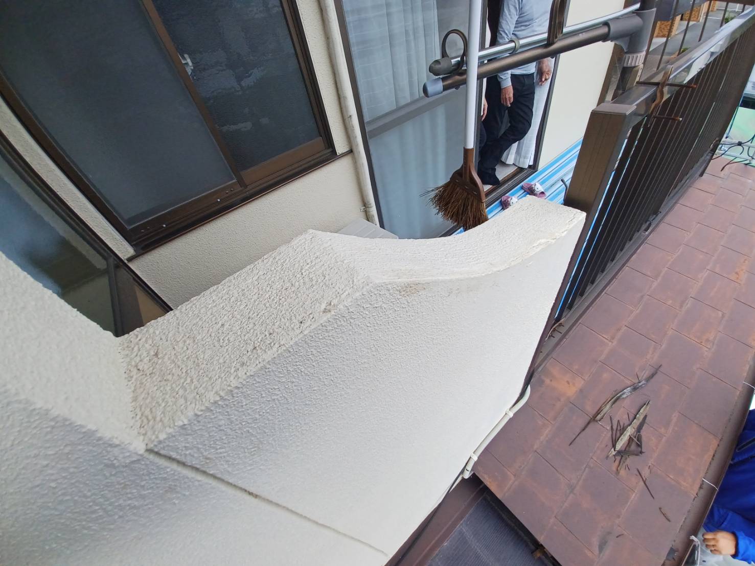 色褪せのある化粧壁