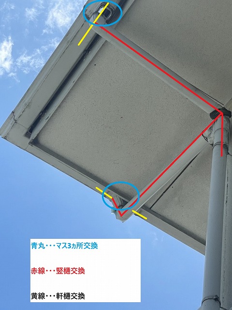 施工範囲の説明写真