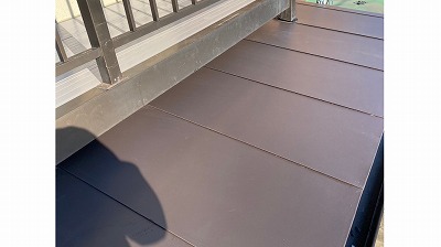 庇とベランダ工事