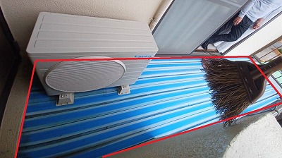 ベランダの床材張替