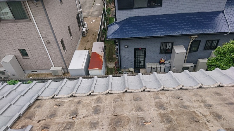 ルーフィン後の重ね張り