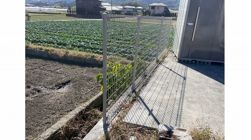 アルミフェンス設置
