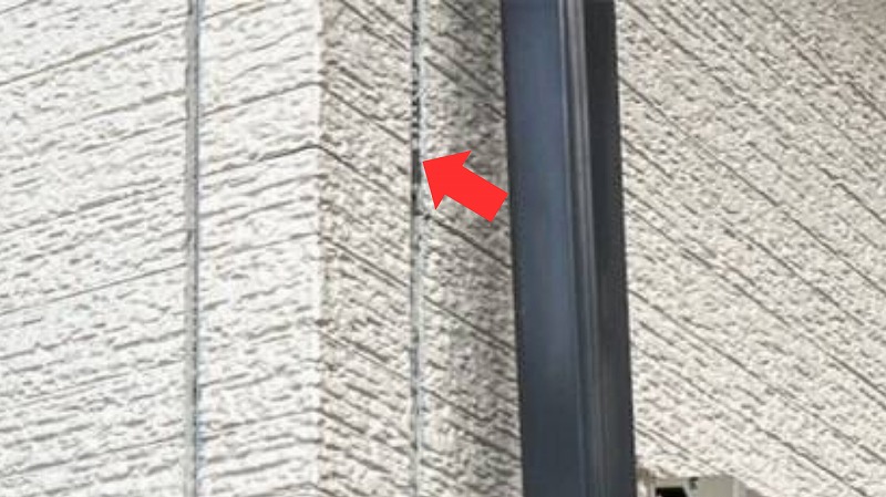 コーキングが切れた状態